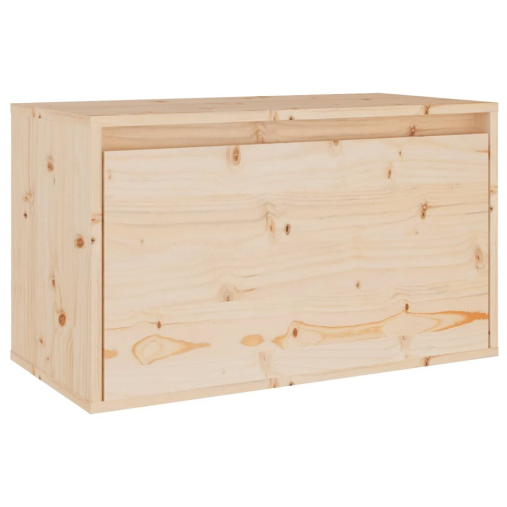 vidaXL Solid Wood Pine Wall Cabinet 60 cm Wooden Floating Cabinet Furniture