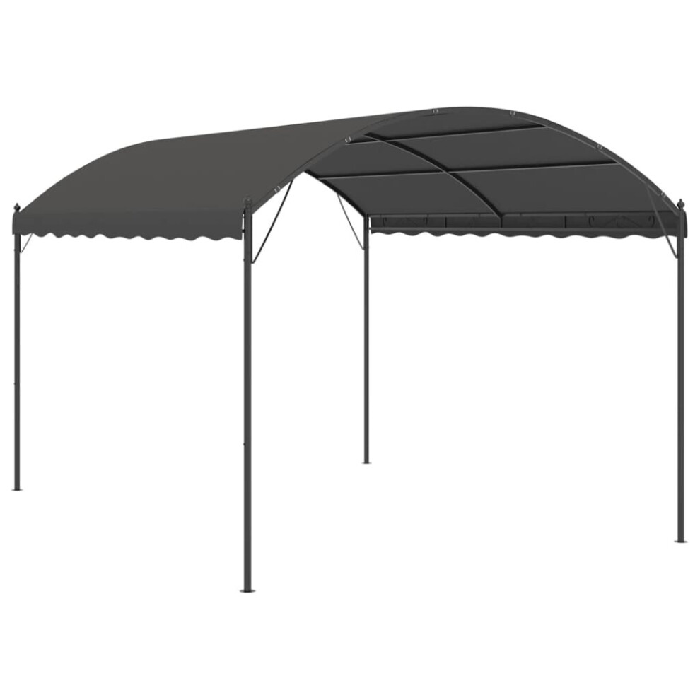 Vidaxl Sunshade Awning 4M Anthracite Outdoor Garden Patio Canopy Gazebo Cover