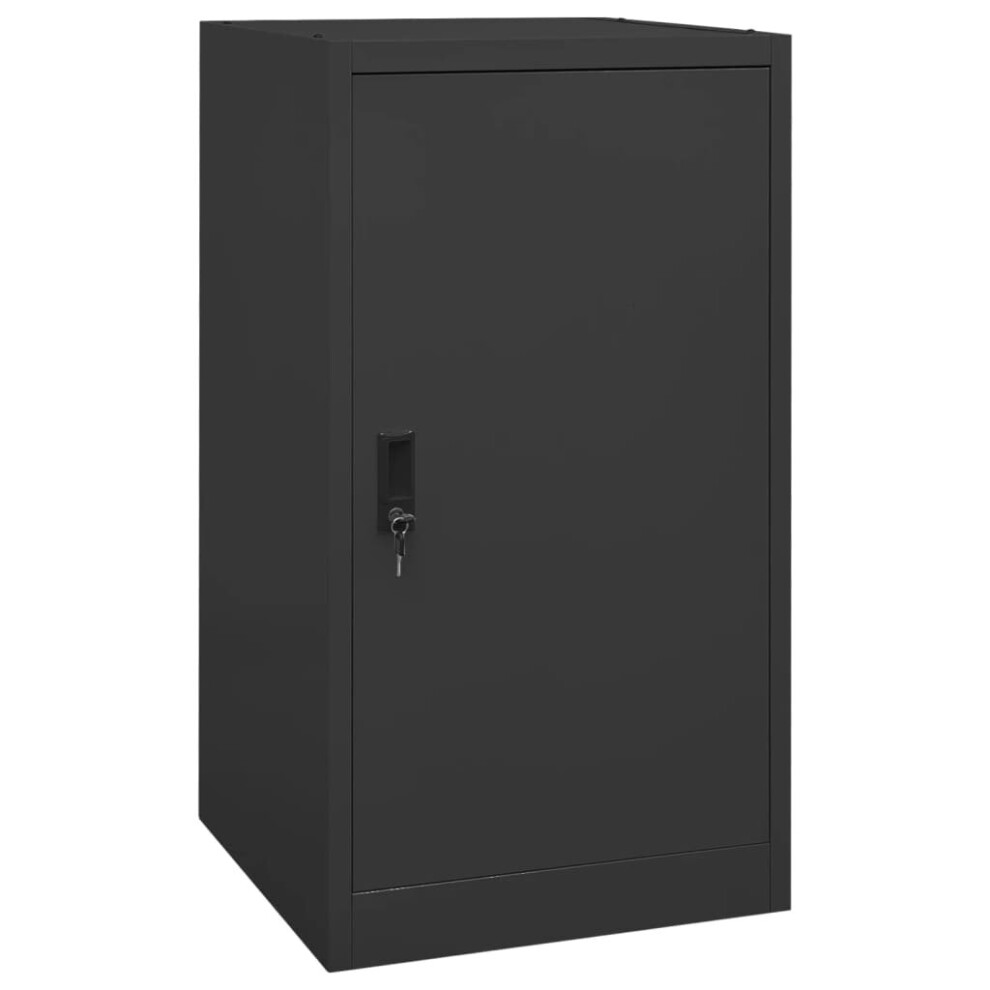 vidaXL Saddle Cabinet Anthracite Steel Storage Tack Locker Harness Cabinet