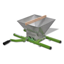 vidaXL 7L Fruit Crusher, Heavy-Duty Steel Apple Cider Press & Shredder for Beer and Wine Making (Code 142794)