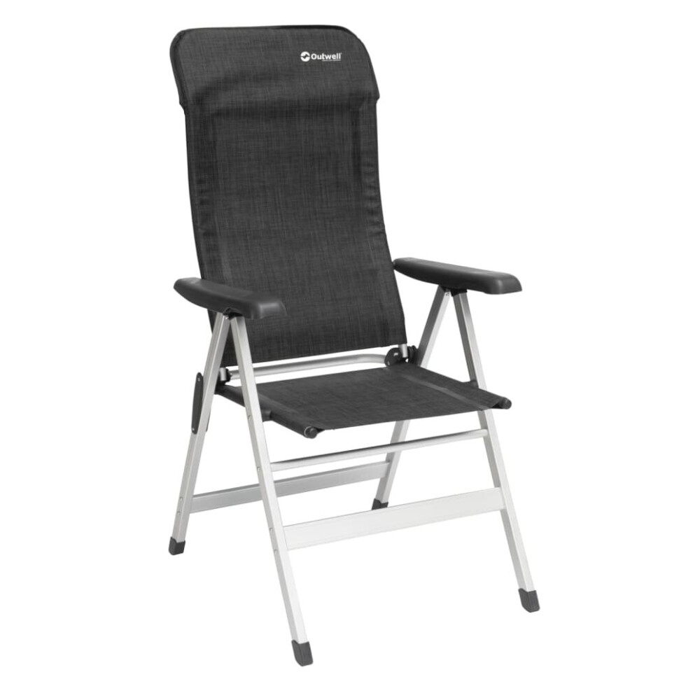 Outwell Folding Chair Camping Chair Beach Chair Fishing Melville Black & Grey