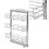 VidaXL vidaXL 3-Tier Pull-out Kitchen Wire Basket Silver Storage Basket with shelves 1