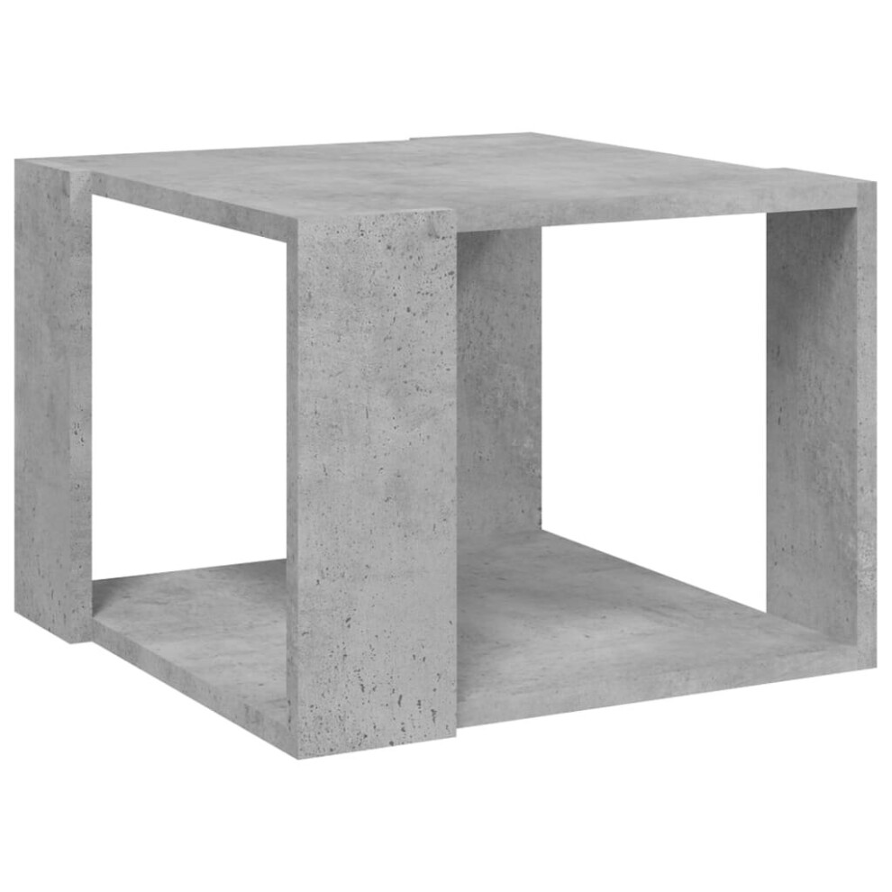 vidaXL Coffee Table Concrete Grey Engineered Wood Furniture Storage Cabinet