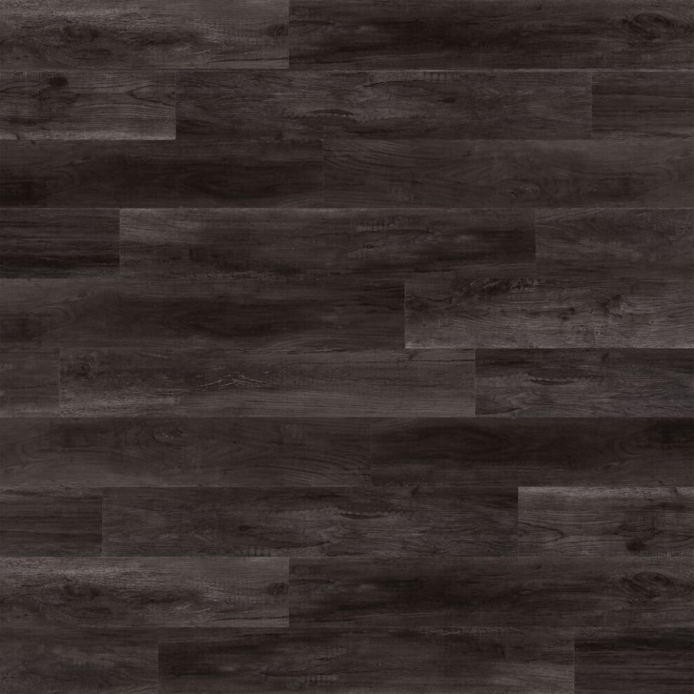 WallArt Wood Look Planks Barnwood Oak Charcoal Black Wall Decor Paneling Cover