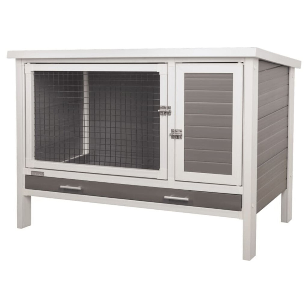 Kerbl ECO Rabbit Pen Samy Plastic Grey and White Rodent Habitat Hutch Cage