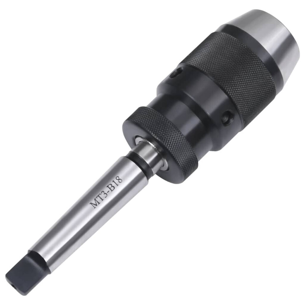 Vidaxl Quick Release Drill Chuck Mt3-B18 With 16 Mm Clamping Range Hardware