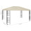 VidaXL vidaXL Pavillon mit LED-Lichterkette 3x4 m Cremeweiß 6