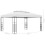 VidaXL vidaXL Pavillon mit LED-Lichterkette 4x3x2,7 m Weiß 6
