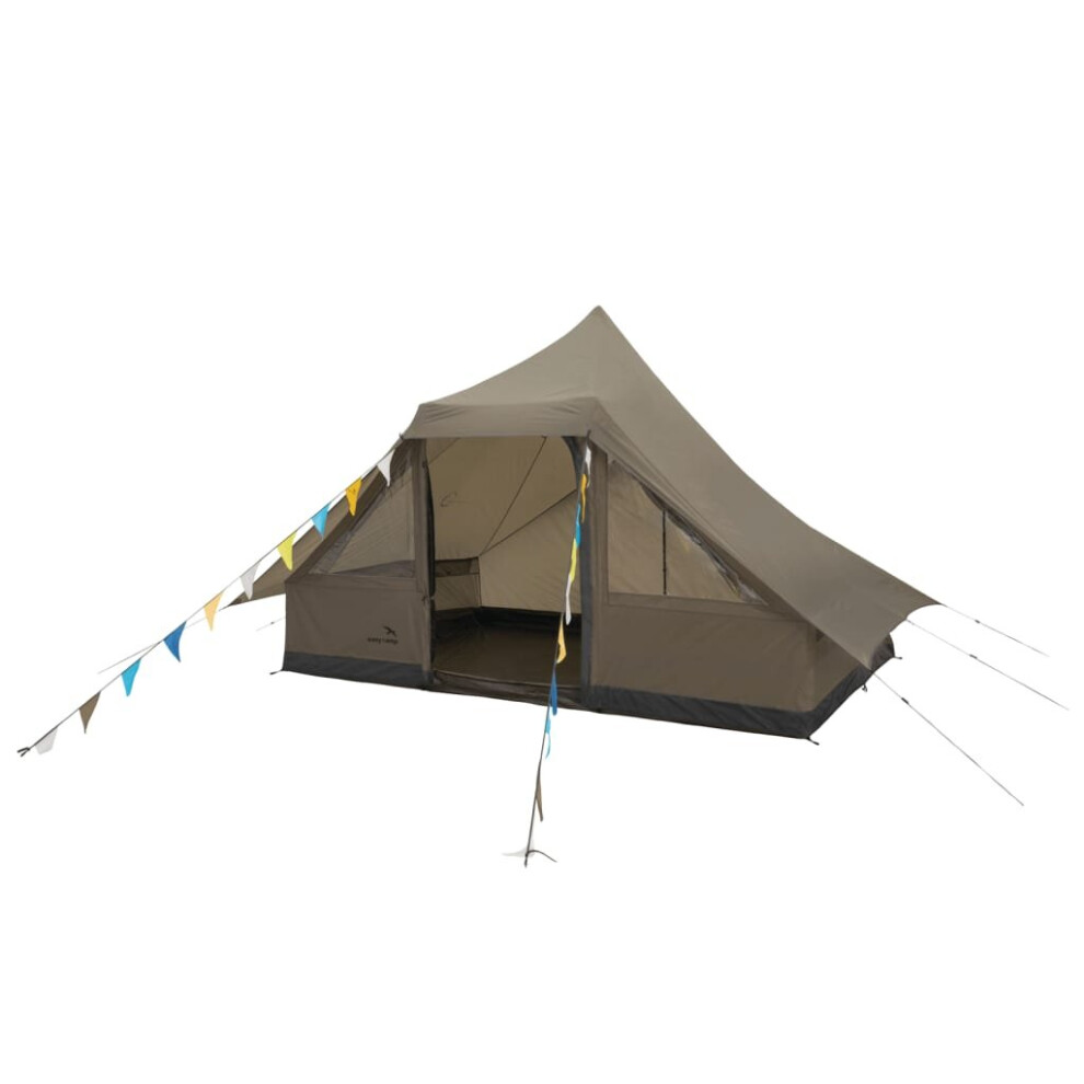 Easy Camp Cabin Tent Camping Tent Family Tent Outdoor Moonlight 10-person Grey