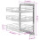 VidaXL vidaXL 3-Tier Pull-out Kitchen Wire Basket Silver 47x35x56cm Rack Organiser 6