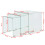 VidaXL vidaXL Three Piece Nesting Table Set Side Coffee Table Tempered Glass Clear 7