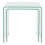 VidaXL vidaXL Two Piece Nesting Table Set Side Coffee End Table Tempered Glass Clear 2