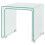VidaXL vidaXL Two Piece Nesting Table Set Side Coffee End Table Tempered Glass Clear 3