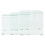 VidaXL vidaXL Three Piece Nesting Table Set Side Coffee Table Tempered Glass Clear 6