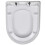 VidaXL vidaXL Soft-close Toilet Seat with Quick-release Design White Square Bathroom 14