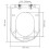 VidaXL vidaXL Soft-close Toilet Seat with Quick-release Design White Square Bathroom 17