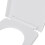 VidaXL vidaXL Soft-close Toilet Seat with Quick-release Design White Square Bathroom 13