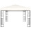 VidaXL vidaXL Pavillon mit LED-Lichterkette 3x4 m Creme Stoff 14