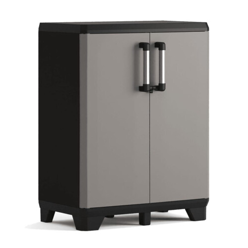 Keter Keter Armadio di stoccaggio basso Pro Nero e grigio 445038 1