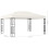 VidaXL vidaXL Pavillon mit LED-Lichterkette 3x4 m Creme Stoff 13