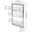 VidaXL vidaXL 3-Tier Pull-out Kitchen Wire Basket Silver Storage Basket with shelves 20