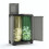 Keter Keter Recycling-Schrank Planet grau und schwarz 445043 5