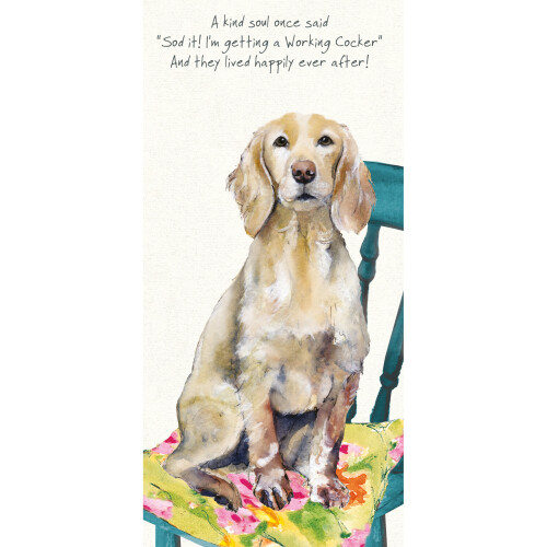 Working Cocker Happily Ever After Little Dog Laughed Greeting Card Blank Inside