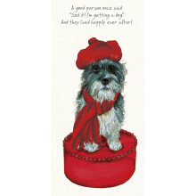 Scruffy Dog Happily Ever After Little Dog Laughed Greeting Card Blank Inside
