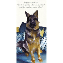German Shepherd Happily Ever After Little Dog Laughed Greeting Card Blank Inside