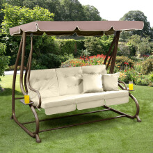 Garden Store Direct Somerset Swing in Brown and Cream