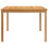 VidaXL vidaXL Solid Teak Wood Garden Dining Table Outdoor Terrace Patio Dinner Table 4