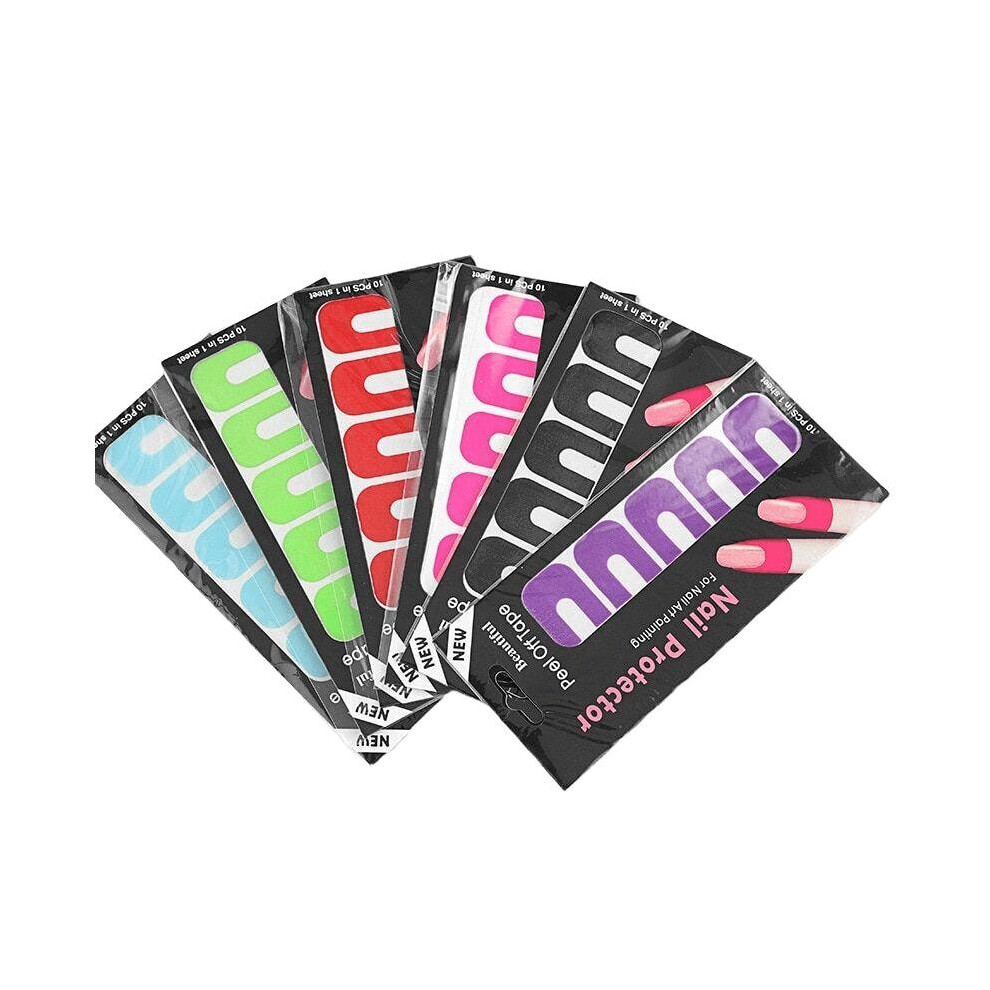 Photos - Manicure Cosmetics Peel off tape for nail polish, U -shaped - 10 pcs