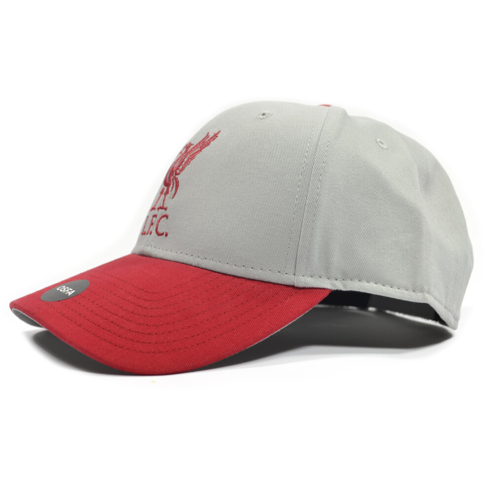 Liverpool Mass Two Tone Grey Red Strapback Cap