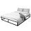 House of Home (King, Black) Extra Strong Platform Bed Frame -  Heavy Duty Support, Easy Assembly 2