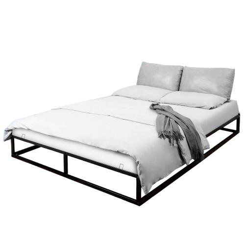 House of Home (King, Black) Extra Strong Platform Bed Frame -  Heavy Duty Support, Easy Assembly 1