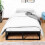 House of Home (Single, Black) Extra Strong Platform Bed Frame -  Heavy Duty Support, Easy Assembly 2