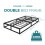 House of Home (Double, Black) Extra Strong Platform Bed Frame -  Heavy Duty Support, Easy Assembly 8
