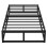 House of Home (Single, Black) Extra Strong Platform Bed Frame -  Heavy Duty Support, Easy Assembly 5