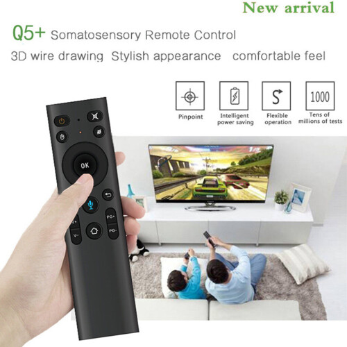 2.4G Q5 Air Mouse Remote Voice Control with USB Receiver for Smart TV Android Box 1
