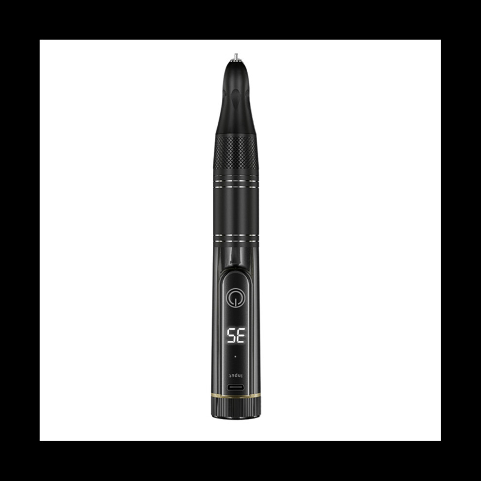 Tauoh Black 35000Rpm Electric Nail Drill Rechargeable Model Nail Polisher Usb Nail Polisher Manicure Pedicure Tool