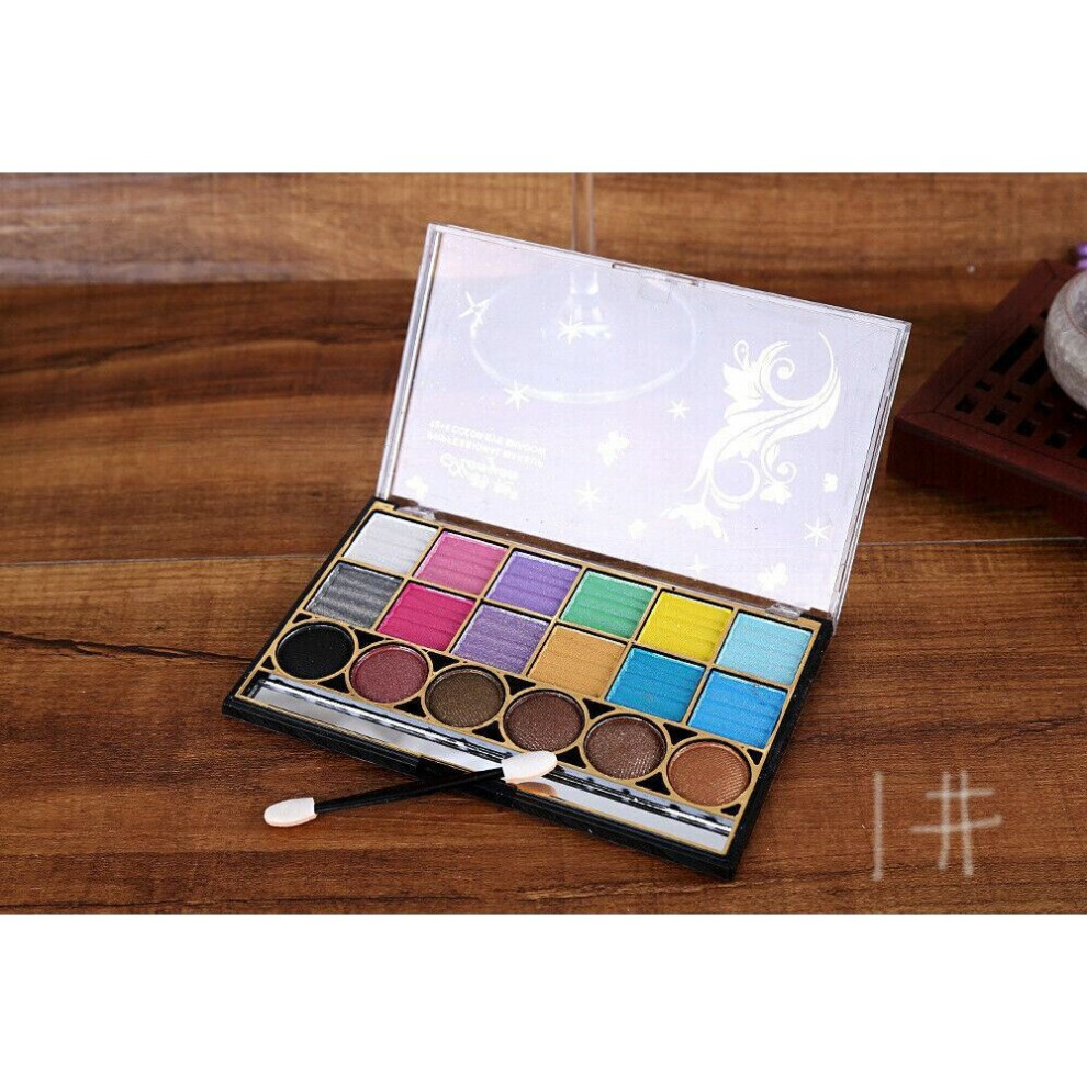 (Eyeshadow 05) 18 Colours Multi Colour Glittery Beauty Glazed Eye Shadow Palette Gift Makeup UK