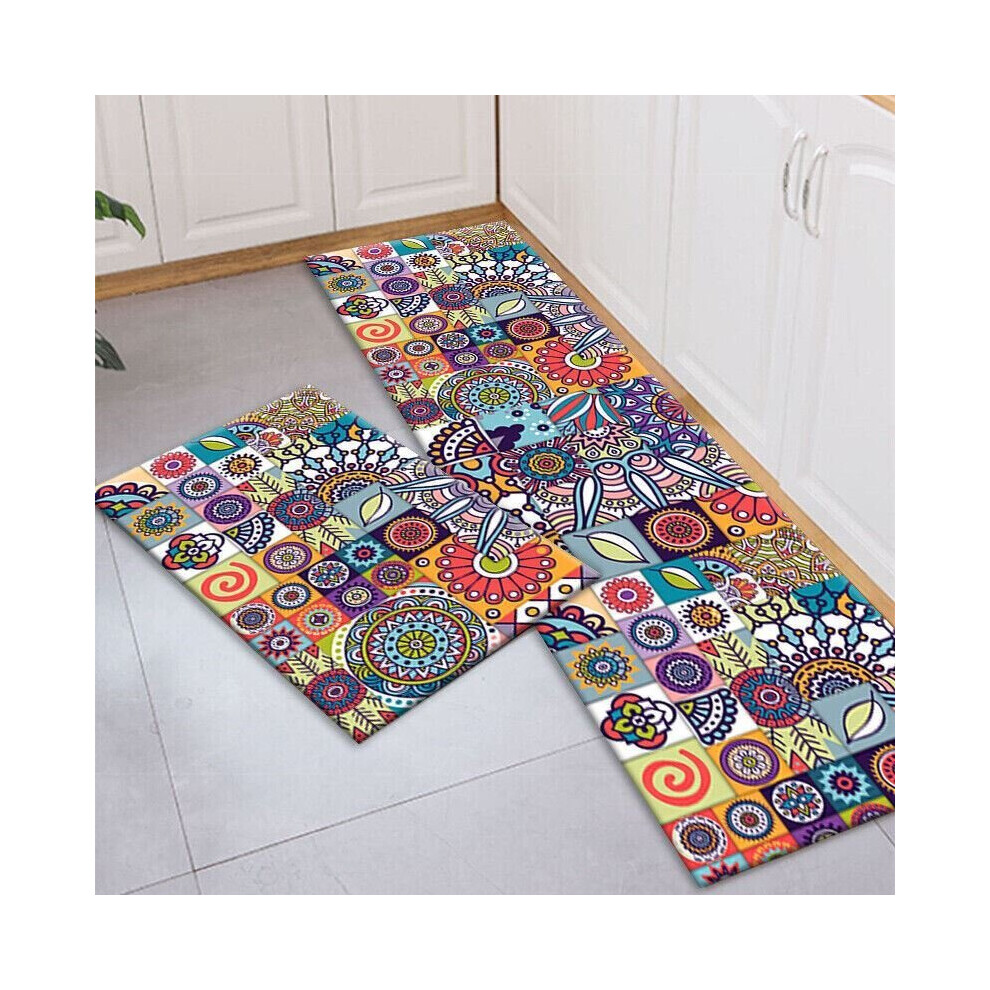(Style2 (40x60cm)) Non Slip Hall Runner Rugs Long Hallway Rug Kitchen Carpet Floor Mat Washable