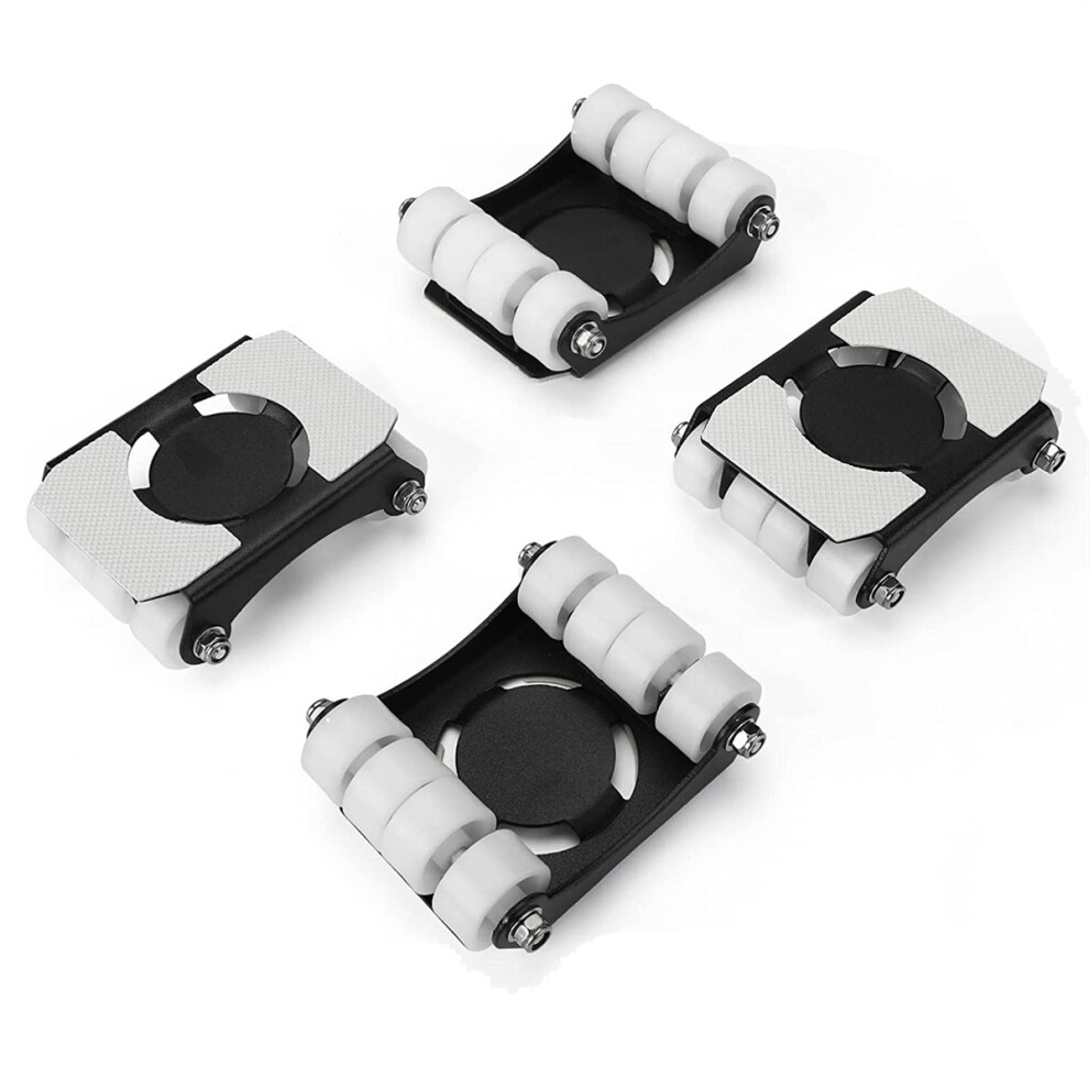 4 Pack Heavy Duty Furniture Lever 660 Lbs Load Capacity Appliance Roller Wheels Sliders