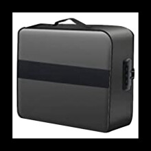 Document Bag with Lock - Fireproof Moisture Proof 3-Layer 15X11 Inch Important Document Organizer (Black)