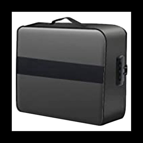 Document Bag with Lock - Fireproof Moisture Proof 3-Layer 15X11 Inch Important Document Organizer (Black)