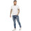 Ze Enzo (32W/30L, Blue) Enzo Mens Super Slim Stretch Jeans 6