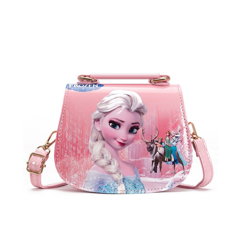 (Pink, Frozen) Princess Disney Anna Childrens Shoulder Bag Girl Sofia Princess Handbag