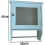 Wall Mirror Single Door Shelf With Towel Holder 1