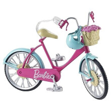 Barbie Bicycle With Basket Of Flowers, Dvx55