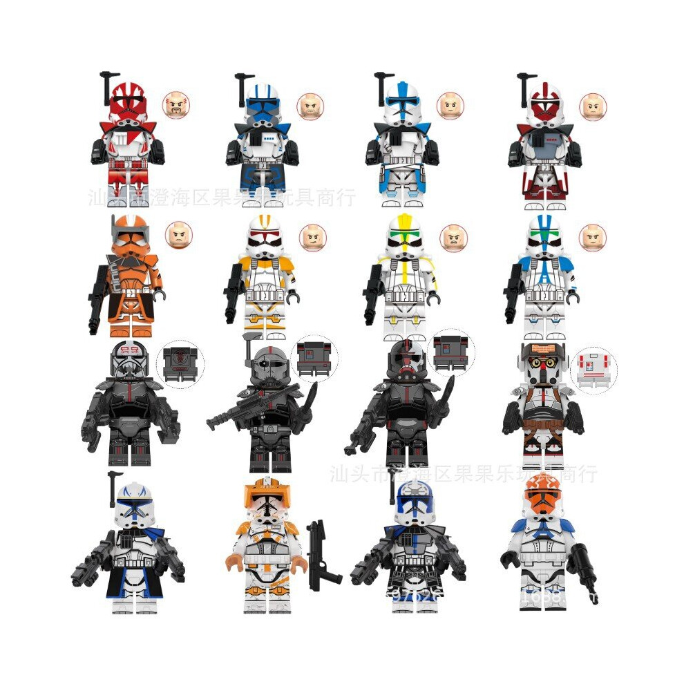 (Style T) Star Wars Clone Troopers Minifigures Gift Fit Lego